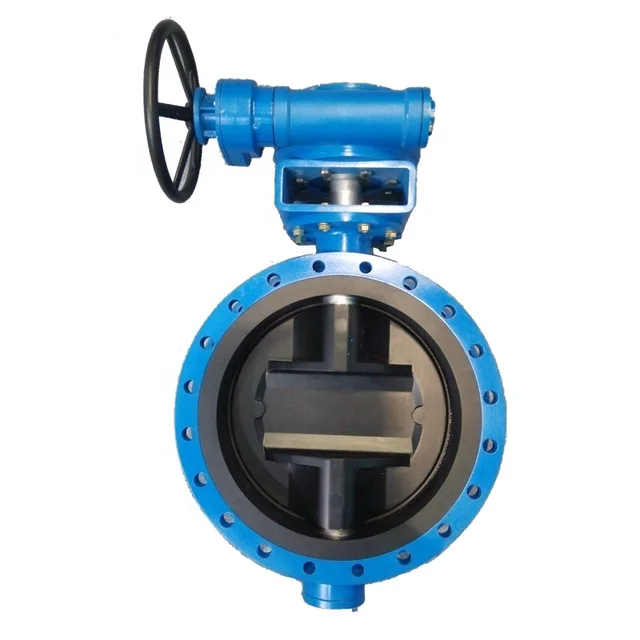 DN80-DN2000 Double Eccentric/Double Offset Butterfly Valve with Worm Gear