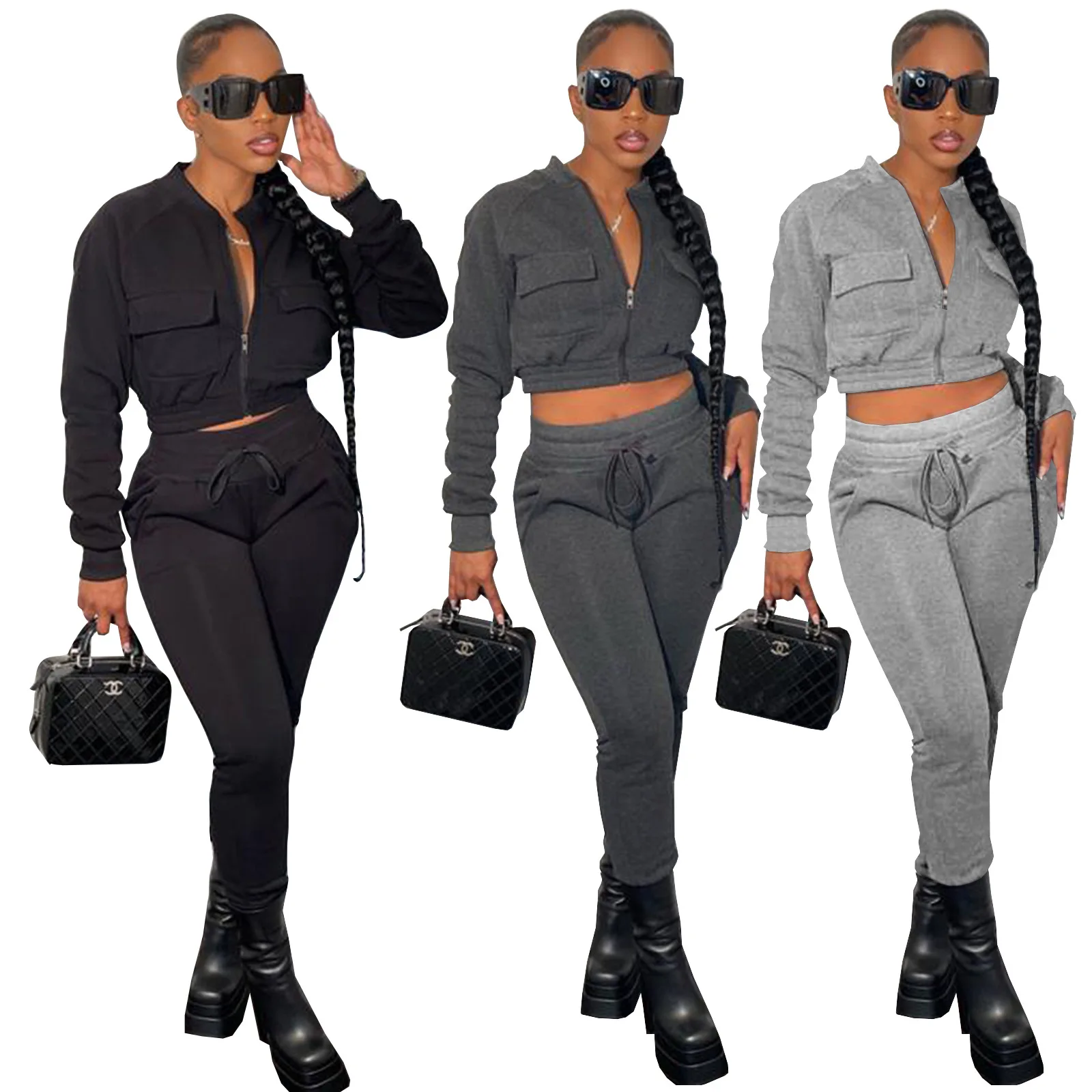 New Arrival Women Winter Sweatsuit Set 