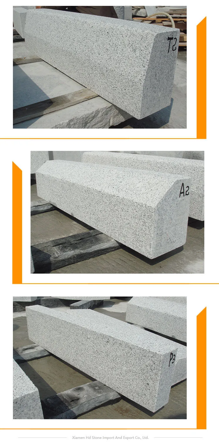 Cheap Price G603 Granite Kerb Stone Palisade Light Grey Granite