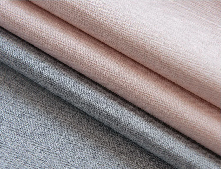 Northern Europe simple solid color curtain fabric blackout and sun-resistant for living room custom