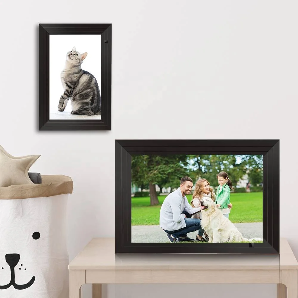 最新的10.1英寸Wifi触摸数码照片液晶云框架数码相框,带32g内存播放视频图片