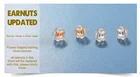 Earing RINNTIN SE107 Hot Sale Jewelies Sterling Silver 925 Cat Shape Cute 2 Colors Stud Earing For Woman