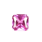 Corundum Gemstones Loose Synthetic 3# Red Corundum Square Cut Corundum Gemstones In Stock