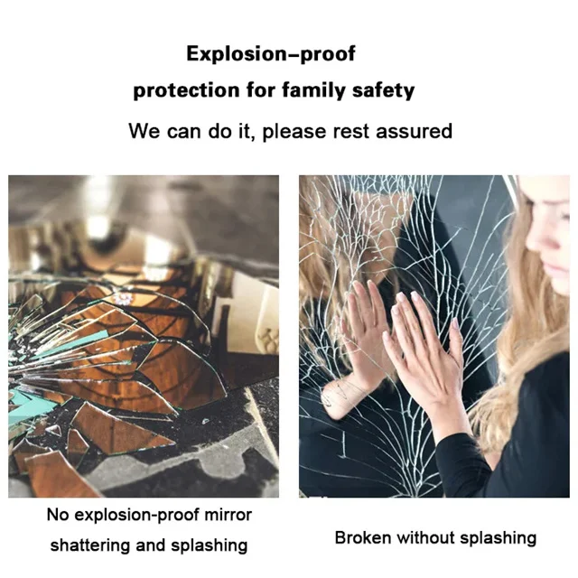 Modern Luxury Bathroom Dressing Table Metal Framed Round Large Big Explosion-proof Wall Mounted Mirror