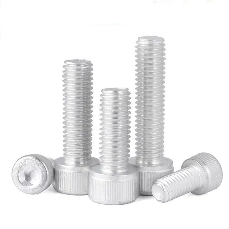 M2.5 M3 M4 M5 M6 DIN912 Aluminum Hexagon Allen Socket Cup Cylindrical Head Hand Bolts details