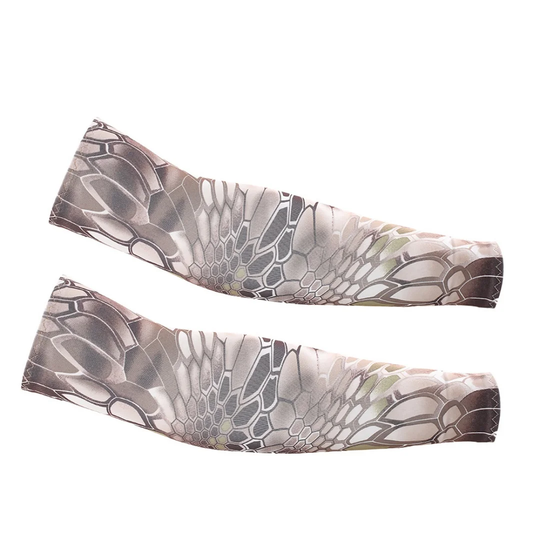 Basic Sun Protection Arm Sleeves Flexible Elastic Non Slip Moisture Breathable Multi Scene Summer Sleeves