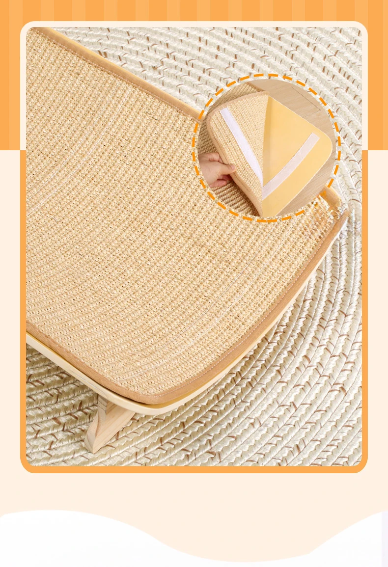 Cat Scratching Board Litter Claw Board No Crumbs Cat Toy Oversized Cat Bed Basin Recliner Chair Sisal Mat details