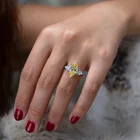 Good Gold Ring Rings Good Quality Engagement Pear Stone Yellow Gold Ring Ins High Carbon Diamond Rings