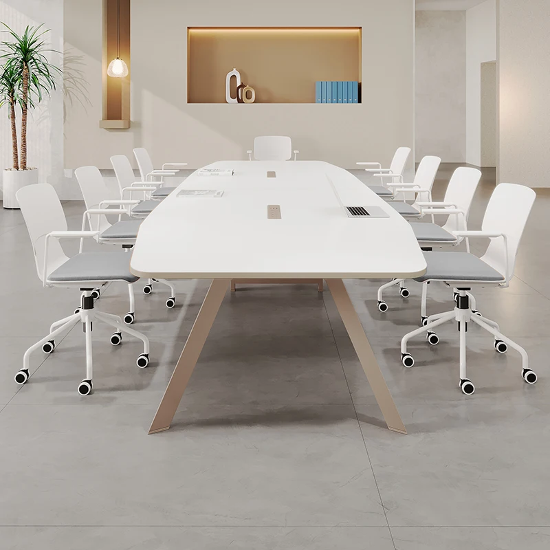 China Supplier Office Furniture Room Meeting Table Furniture Room Teak Wood 8 Person Modern Office Conference Table