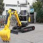 HUAYA 2021 New 0.8 1 1.2 1.5 1.6 1.8 T Brand Digger Mini Used Excavator With Cabin