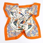 Silk Women Wholesale Wensli 100 Silk Twill Digital Printing Square Women Scarf