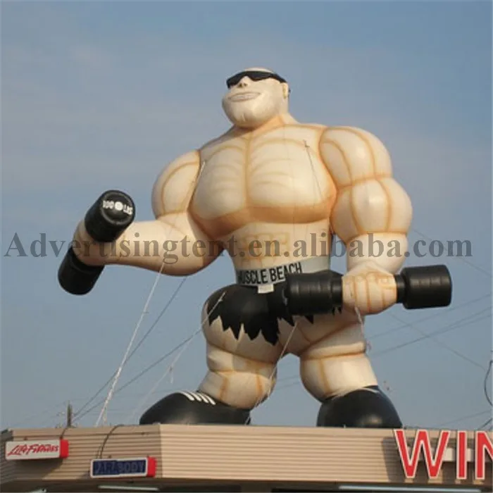 giant inflatable muscle man