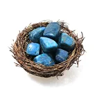 Stones Stone Apatite Tumbled Wholesale High Quality Apatite Bead Processing Blue Apatite Tumbles Stones