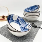 Ceramic Bowl Ceramic Custom Round Food Fruit Ceramic Bowl Set Wholesale Procelain Factory Tableware