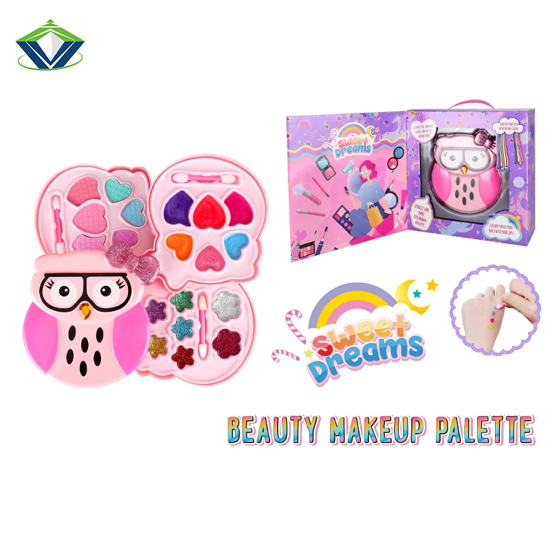 Girls Pretend Playing Cosmetics Set Complete Professional Makeup Princess Play Kid Make Up Kids Toys