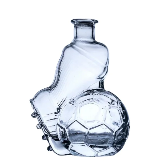 Football Shape Glass Bottle 
