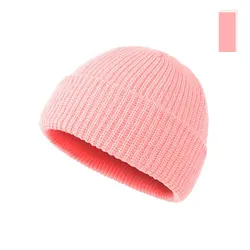 Autumn/winter new Korean version candy color wool knit hat warm lovers pullover hat student melon skin hat