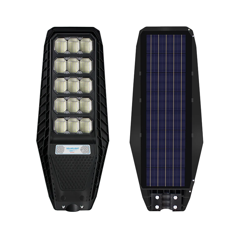 China custom solar efficient integrated IP65 outdoor waterproof 100W 200W 300W integrated solar street light solar floodlight