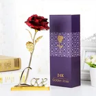 Day BLH Valentine Day Gift Luxury Gold Plated Rose 24K Golden Rose Enternal
