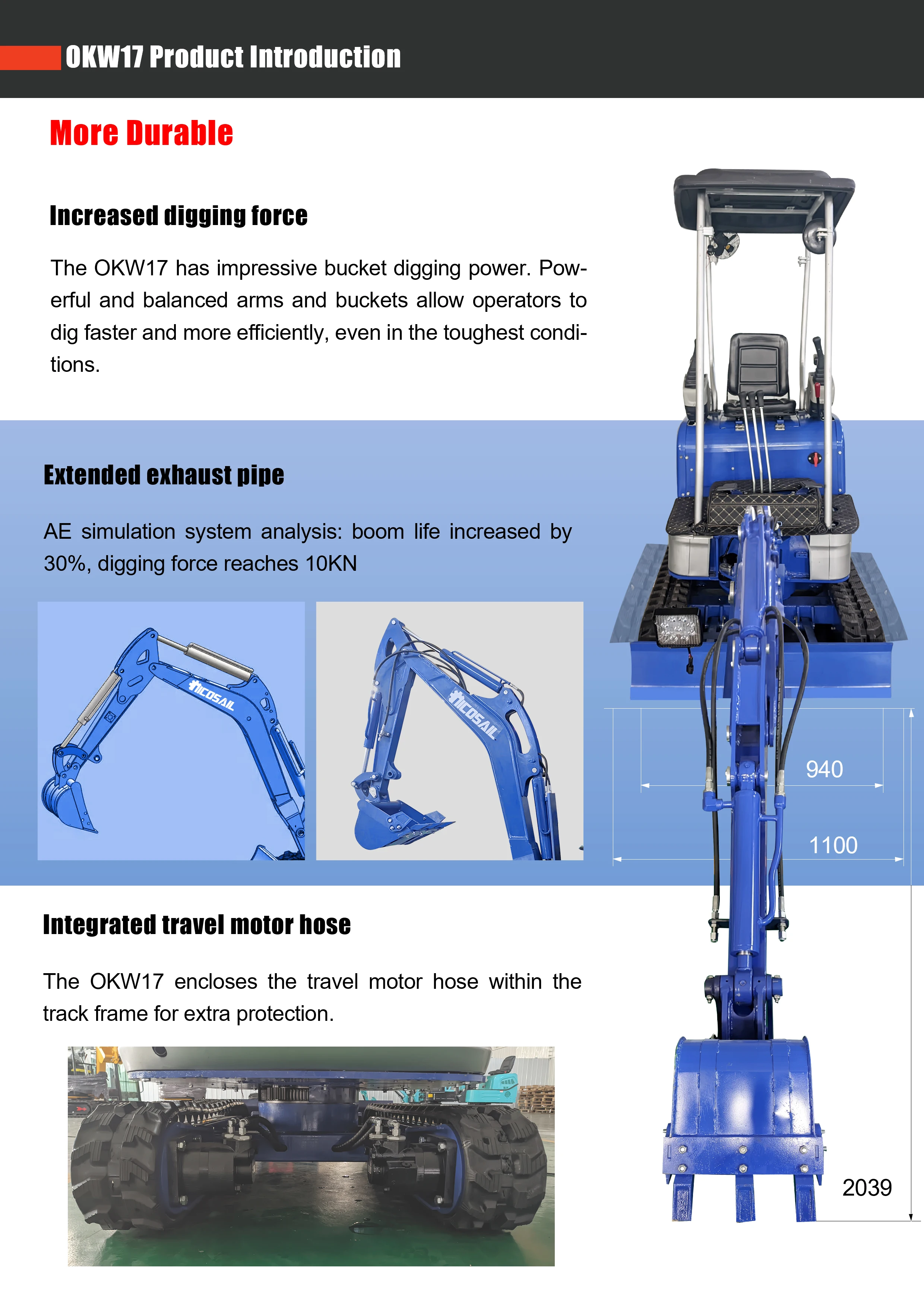 Exclusive Patent Epa Engine Mini Excavator Kg Kg Kg Chinese