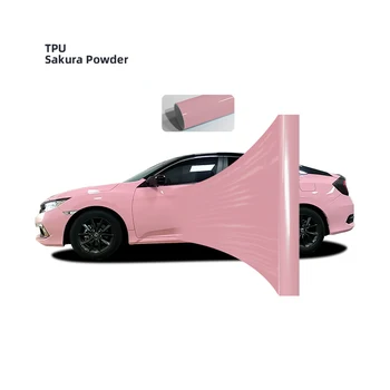 1.52m*15m anti-scratch PPF self-healing tpu paint protection film colorful ppf car film star color cherry blossom pink