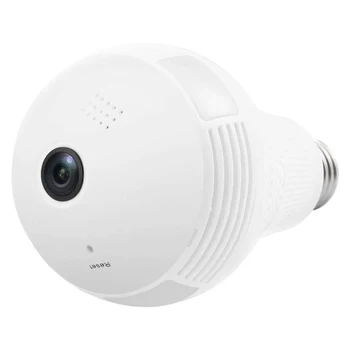 Wireless Light Bulb Camera 360 Degree 110-220V Wifi 1080p Fisheye Ip Security Surveillance Lamp Cctv Camera With Night Vision