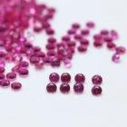 Keliji Hot Sale Multi Sizes #5 Color Round Synthetic Ruby For Jewelry Accessories