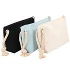 Cotton Pouch Pouches For Cotton Pouch With Rope Handles Cotton Zipper Pouch With Logo Natural Cotton Pouches For Lady