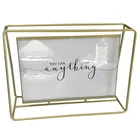 Frames Silver Photo Frame New Custom Modern Plated Golden Silver Metal Wire Unique Art Picture Photo Frames