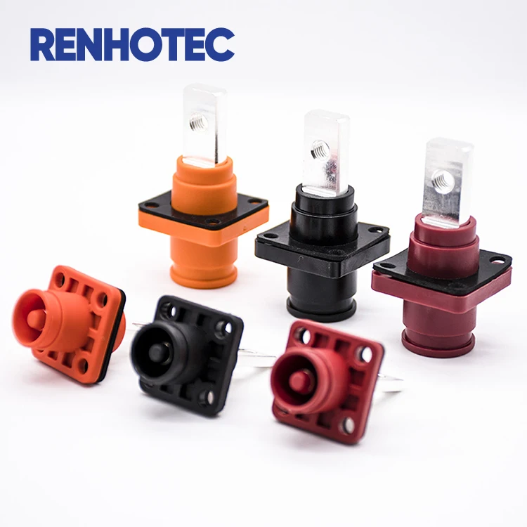 Waterproof IP67 High Current Battery Storage Connector  60A 100A 120A 150A 200A 250A 300A 350A 1000V DC Cable Plug Socket