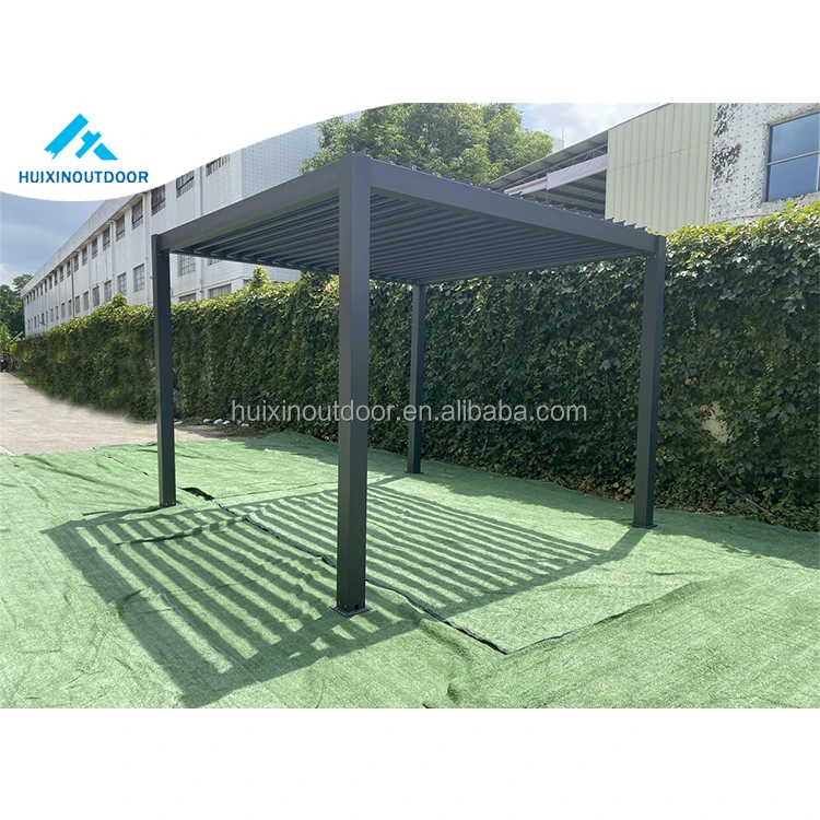 Custom Waterproof Metal Frame Outdoor Arch Bioclimatic Garden Screen