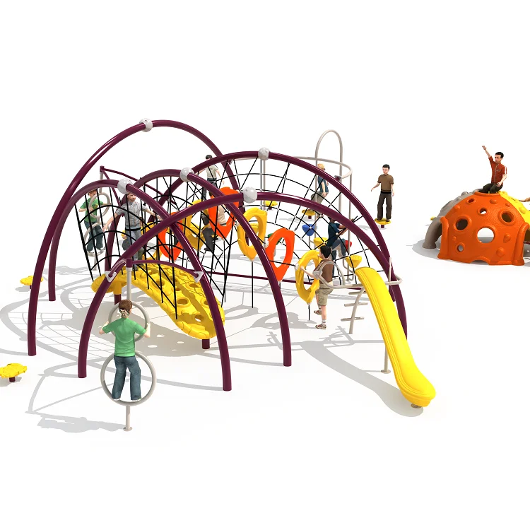 儿童户外游乐场新设计丛林健身房,用于游乐园绳索游戏