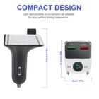 Stereo Car Stereo Music Playing Dual Usb 3.1A Charge Port Fm Transmitter Bluetooth Car Kit Mp3 Player
