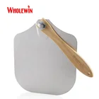 Pizza Hot Sell Foldable Wooden Handle Aluminium Pizza Peels Pizza Peel Shovel For Homemade Pizza