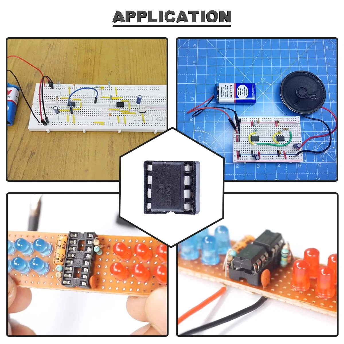 product 50pcs ne555 timer ic ne555p pulse generator dip 8-4