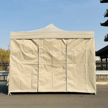 Waterproof 3x3 Trade Show Easy Display Steel Folding Canopy Tent Pop-Up Gazebo Tent Outdoor Events Parties Weddings 5m Bay