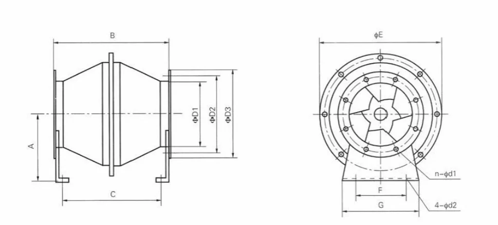 Wall Mounted Oil Bearing, 230V, Axial - detail 12