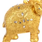 Ornaments Wholesale Custom Hand Carved Golden Resin Family Elephant Ornaments