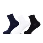 China Factory Logo Custom Sheer Black Men'S Socks With Medium