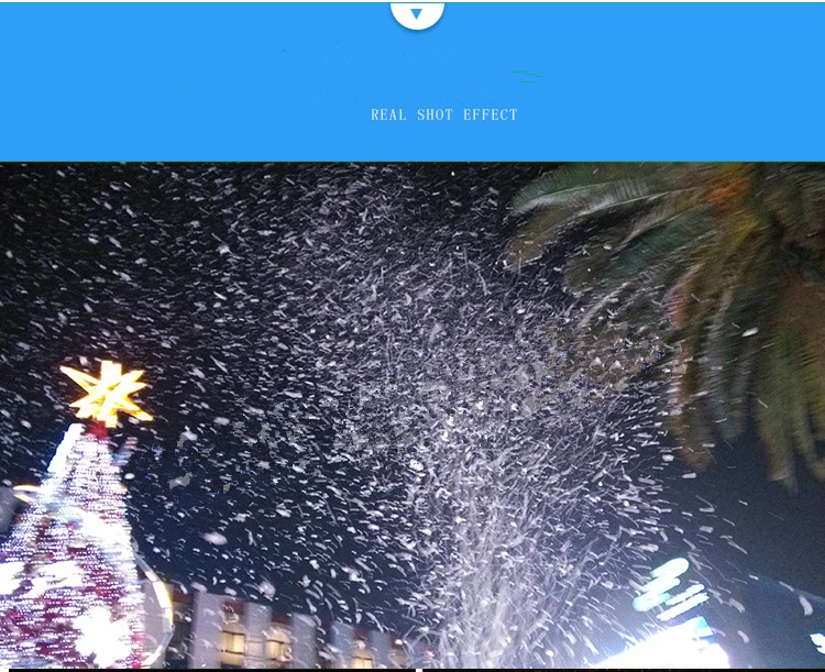 Christmas Stage Snowflake Making Machine Field Remote Control Snow-making Equipment 180 Degree Jet Snow Machine