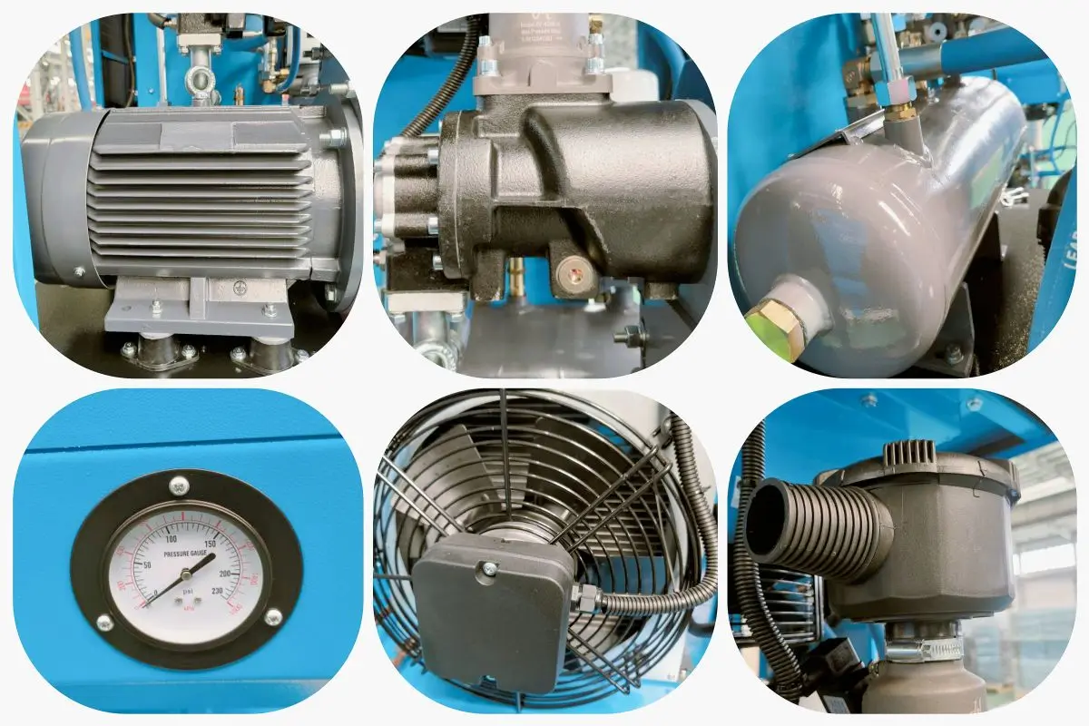 Wholesale  screw air compressor 15kw 8 bar 415V air compressor single stage frequency screw air compressor