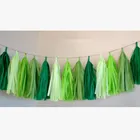 Custom Cheap Colourful Paper Garlands Tissue For Decoration Party Supplies