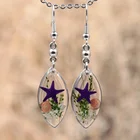 Resin Earrings Fashion New Design Clear Resin Epoxy Starfish Acrylic Earrings Handmade Colorful Starfish Earrings For Women
