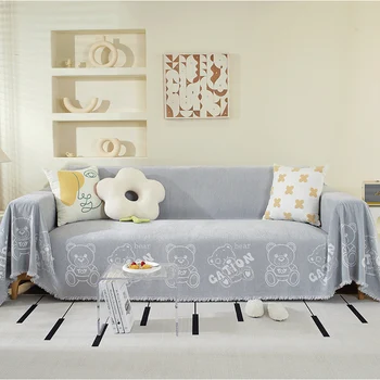 Hot Selling Factory Outlet Custom Thickened Anti-slip Minimalist Universal Sofa Cushion Cover Blanket