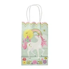 Favor Design Gift Paper Packaging Bag Colored Decorative Small Birthday Party Present Celebrate Festival Day Favor Custom Unicorn Design Paper Gift Packaging Bag