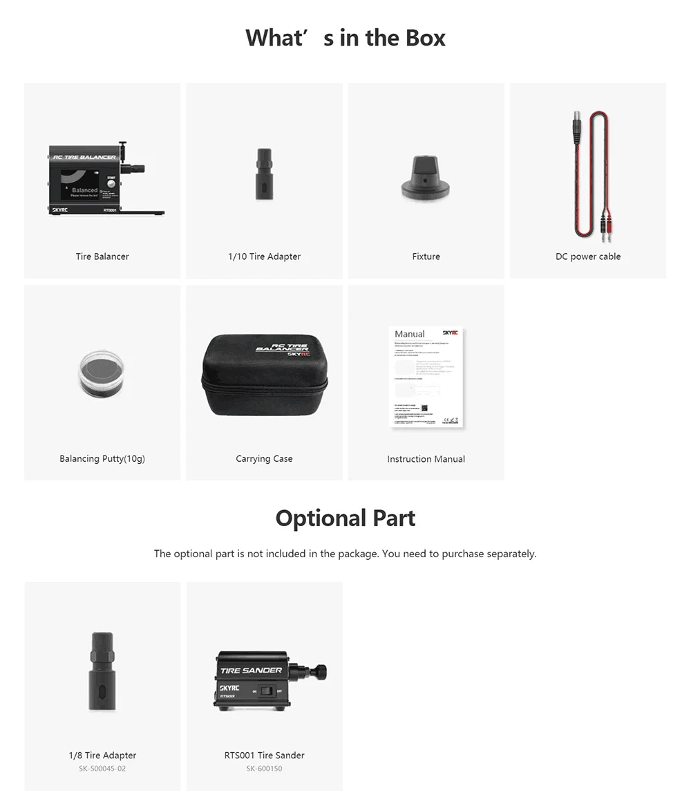 Skyrc Tire Balancer Rc Rtb001 7.2v12v Dc Input Powerful Dc Motor Seam