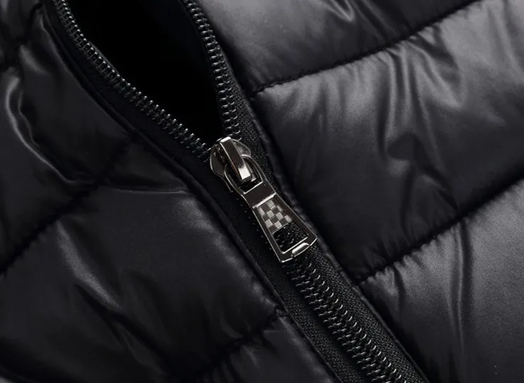 Men's Puffer Gilet Vest - Hooded, Quilted, Sleeveless Bodywarmer Jacket For Winter, Black 2 thumbnail image
