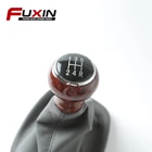 Vw Golf Passat Vwpassat 5 Speed Wood Gear Shift Knob Stick Gaiter Boot For VW Golf Passat B5 Jetta 99-04