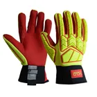 Resistant Gloves Cut PRI SAFETY Hiv Yellow Oilfield Impact Resistant Oil And Gas Gloves Anti Cut
