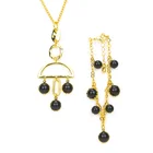 Necklaces Creative Design Of 3 Semi-circular 14K Gold Plated Casual Pendant Necklaces